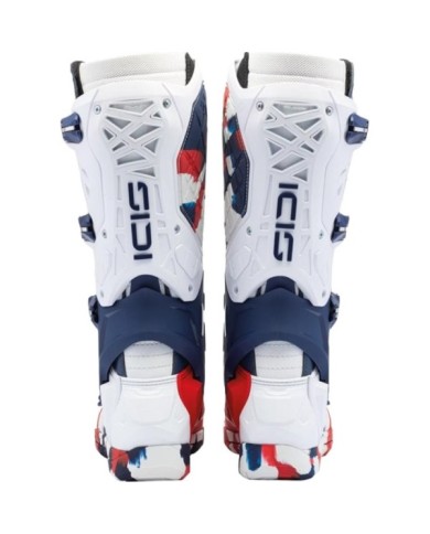 SIDI Bottes MX Crossair X blanc-bleu-rouge