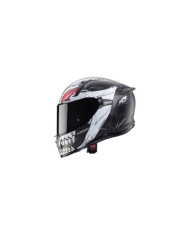 Caberg Avalon X Punk casco integrale nero-bianco-rosso opaco