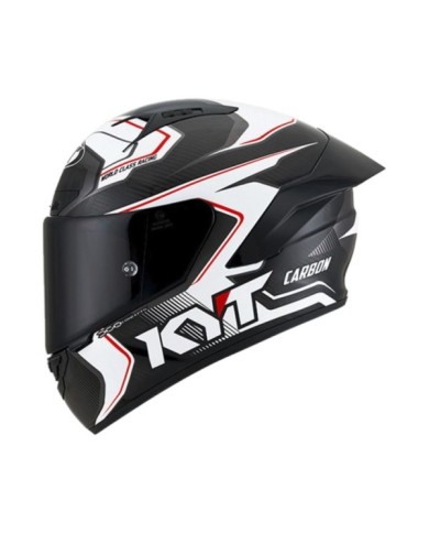 KYT Integralhelm NZ-Race Carbon Competition carbon-weiss-rot