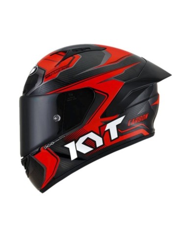 KYT Casque intégral NZ-Race Carbon Stride carbone-rouge-blanc