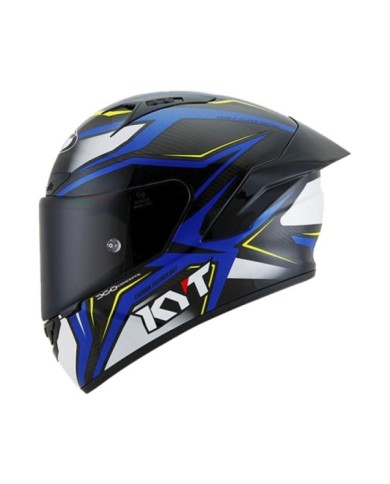 KYT Integralhelm NZ-Race Carbon Stride carbon-blau-gelb