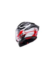 KYT Casque intégral R2R Parsec blanc-rouge-gris