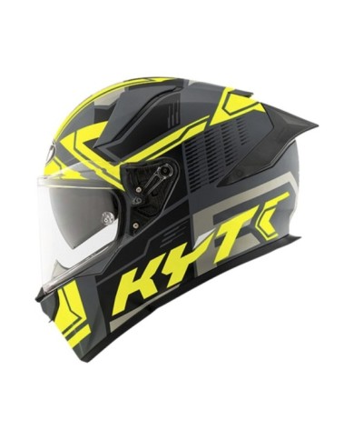 KYT Casco integrale R2R Octane grigio-nero-giallo