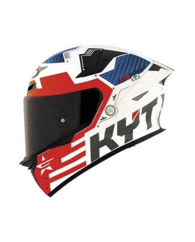 KYT Integralhelm TT-Revo Fuselage rot-weiss-blau