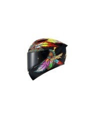 Suomy Casco integrale Track-1 Chieftain nero opaco-giallo-blu