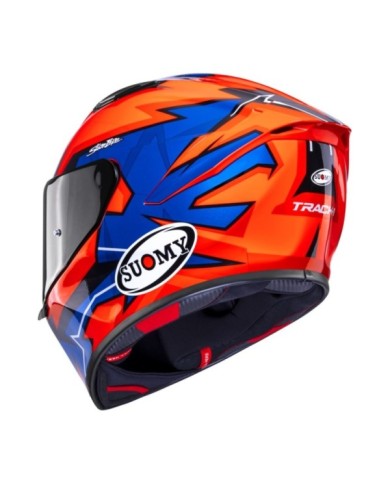 Suomy Casque intégral Track-1 Firestorm orange-bleu-noir