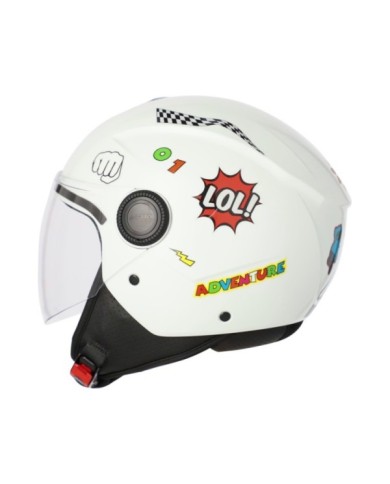 Acerbis Casco jet BREZZA Bambino bianco