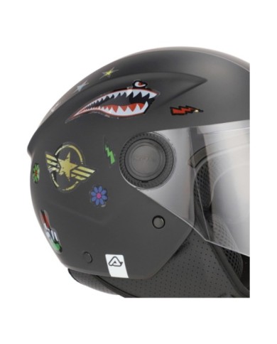 Acerbis Casque jet BREZZA Enfant noir