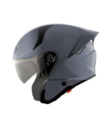 KYT Casque Jet TTR-Jet gris-noir