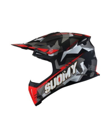 Suomy Casque offroad X-Wing Camouflager noir mat-rouge