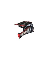Suomy Casco offroad X-Wing Camouflager nero opaco-rosso