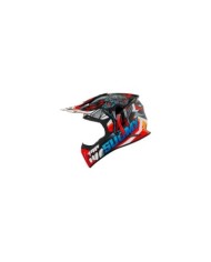 Suomy Offroadhelm X-Wing Snake rot-blau-grau