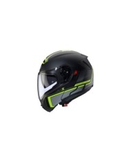 Caberg Levo X Elite casco modulare nero-grigio-giallo neon opaco
