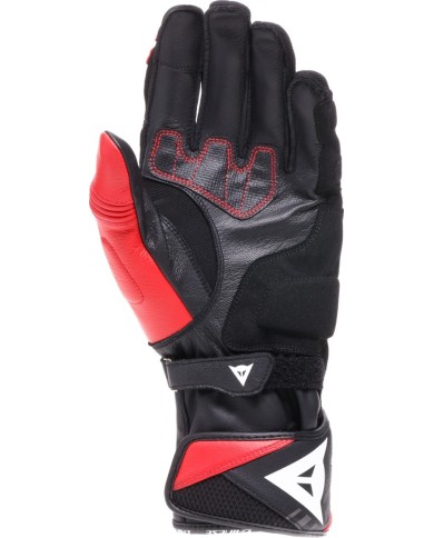 Guanto Dainese Reacto Carbon Long nero-rosso