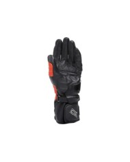 Dainese Lederhandschuhe Carbon 4 Lang schwarz-fluo rot-weiss