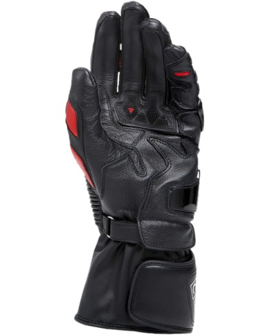 Dainese Lederhandschuhe Druid 4 schwarz-rot-weiss
