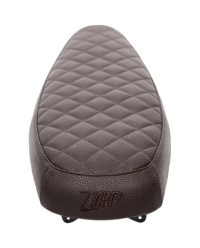 ZARD Selle Lite Slim avec losanges marron