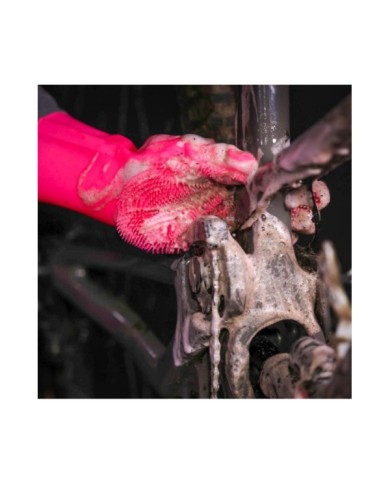 Muc-Off Deep Scrubber Gloves pink L