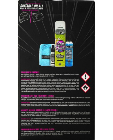 Muc-Off Set di cura per casco in 4 parti