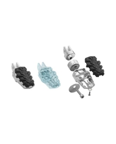 SW-MOTECH Kit Repose-pieds EVO argent