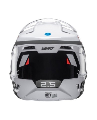 Leatt Helmet Moto 2.5 V25 white weiss-schwarz-rot