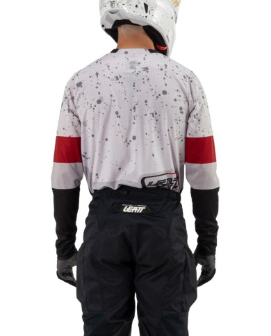Leatt Maglia Moto 4.5 Enduro nero ghiaccio-bianco-grigio
