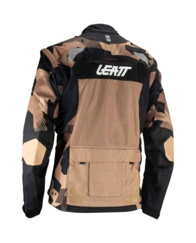 Leatt Jacket Moto 4.5 X-Flow Stone braun-schwarz-weiss