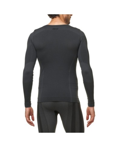 SIXS Langarm Funktions Shirt TS2 V2 dunkelgrau- schwarz XS