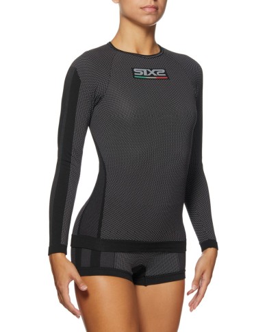 SIXS Langarm Funktionsshirt TS2 carbon schwarz XS