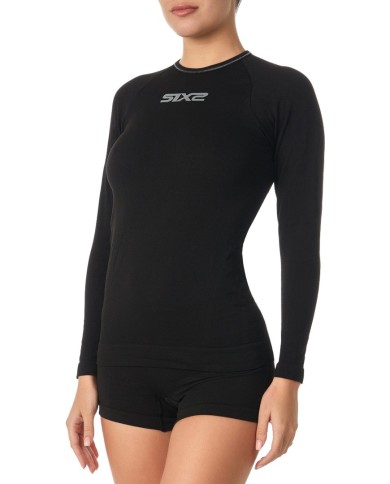 SIXS Chemise fonctionnelle à manches longues TS2 all black XS
