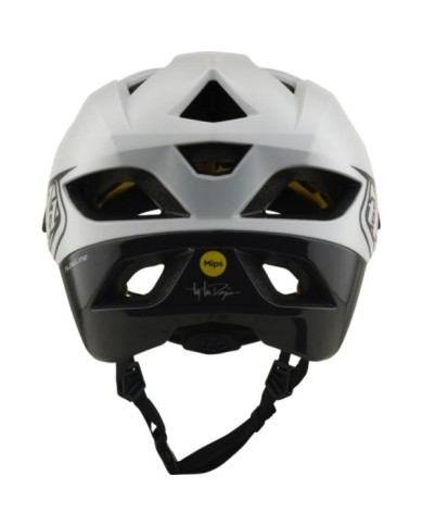 Troy Lee Designs Casco Flowline W Mips - Point bianco-nero XS