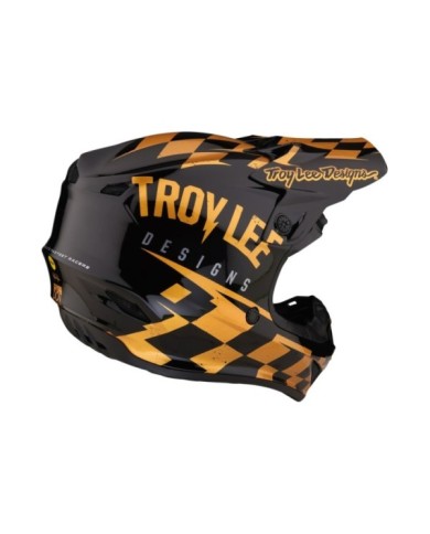 Troy Lee Designs SE4 Polyacrylite Helmet Mips - Race Shop oro-nero