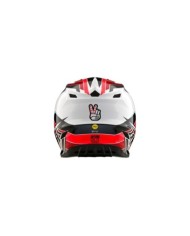 Troy Lee Designs Casco SE4 Polyacrylite - Block grigio-rosso