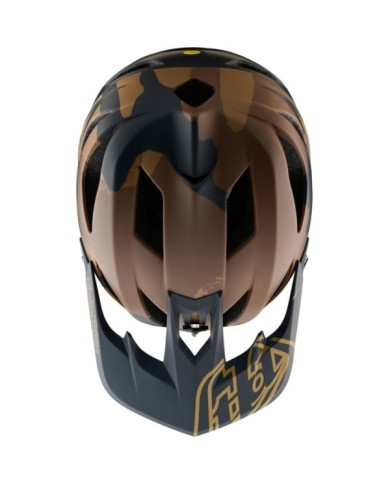 Troy Lee Designs Stage Helmet - Stealth schwarz-grau-braun XS