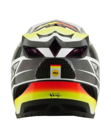 Troy Lee Designs D4 Carbon Helm W Mips – Lined Up schwarz