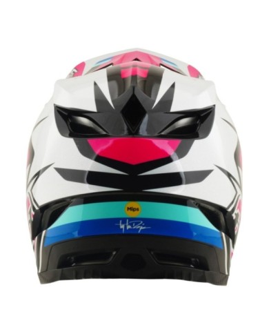 Troy Lee Designs D4 Polyacrylite Helm W Mips – Roamer pink