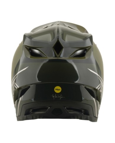 Troy Lee Designs Casco D4 Polyacrylite W Mips - Verde ombra
