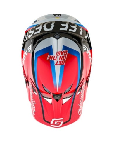 Troy Lee Designs SE5 ECE Composite Helmet - GASGAS Fumes rouge-noir