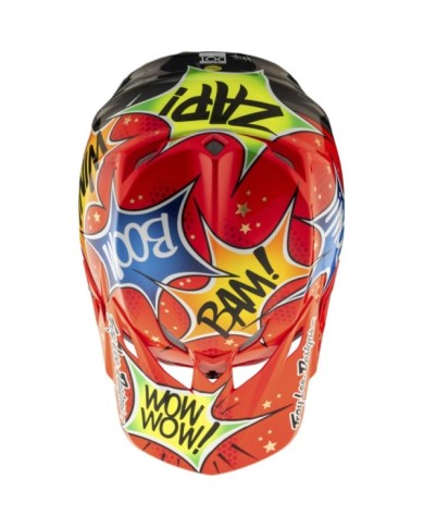 Troy Lee Designs SE5 ECE Composite Helmet - Cosmic Explosion rot