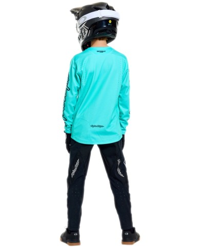 Troy Lee Designs Maglia Youth Sprint Pro - Mono turchese