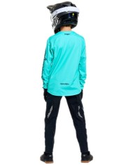 Troy Lee Designs Maglia Youth Sprint Pro - Mono turchese