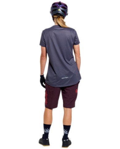Troy Lee Designs Damen-Trikot Lilium Pro Short Sleeve Jersey – Mono grau