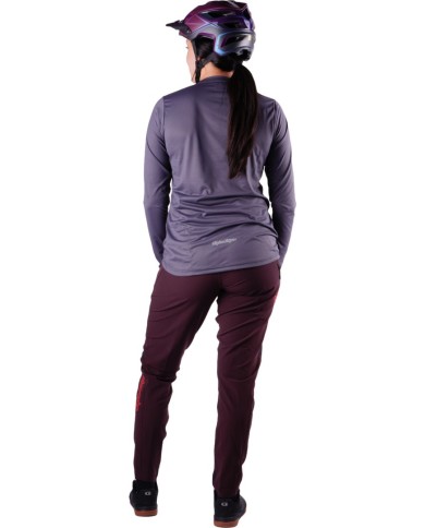 Troy Lee Designs Maglia a maniche lunghe Lilium Pro da donna - Grigio monocolore