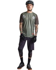Troy Lee Designs Flowline SS Jersey - Flipped oliva