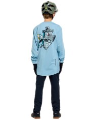 Troy Lee Designs Youth Ruckus Ride Langarm-T-Shirt – Carbs Blue