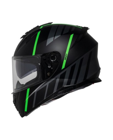 iXS Casque intègrale iXS217 2.0 noir mat-vert fluo