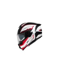 casco integrale iXS iXS422 FG 2.2 bianco-rosso opaco