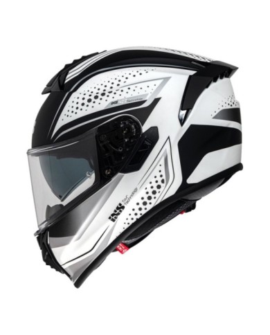 casco integrale iXS iXS422 FG 2.2 bianco-grigio opaco