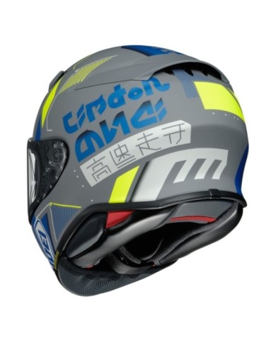 SHOEI Integralhelm NXR2 Accolade TC-10 matt grau-fluo gelb
