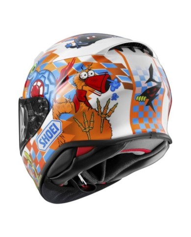 SHOEI Casco integrale NXR2 Yago TC-2, bianco-arancione-azzurro
